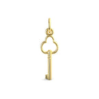 Antique Trefoil Key Accent Charm(Style 0441)