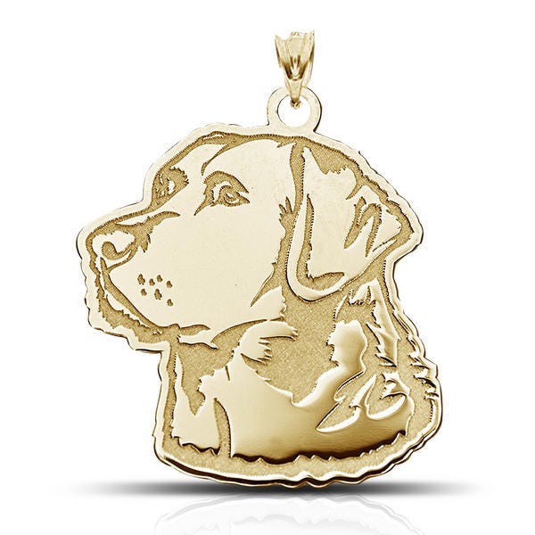 Labrador Retriever Dog Portrait Charm or Pendant