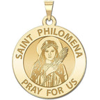 Saint Philomena Round Religious Medal