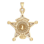 Personalized 5-Point Star Virginia Sheriff Badge with Department, Rank and Number