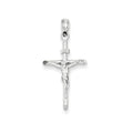 14K White Gold Inri Crucifix Pendant