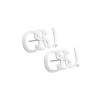 Pair of Intertwined Osu Earrings