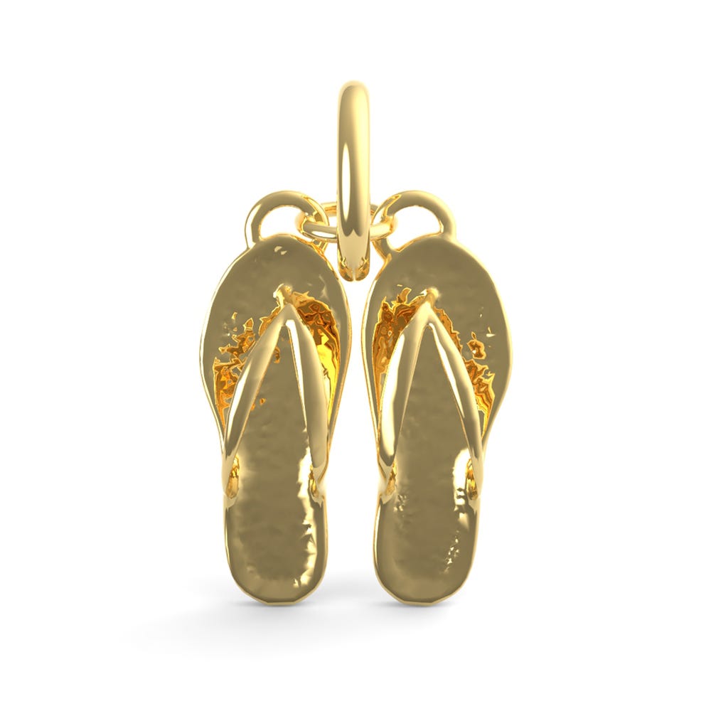 Pair of Flip Flops Accent Charm