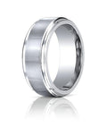 Cobalt Chrome Comfort Fit with Brushed Inlay Approx. 0.35 Inch Wedding Band