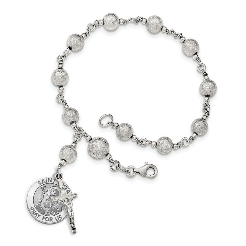 Saint Rita Rosary Bracelet