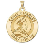 Saint Charles Borromeo Round Religious Medal