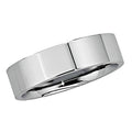 Sterling Silver Approx. 0.28 Inch Half Round Comfort-Fit Flat Wedding Band