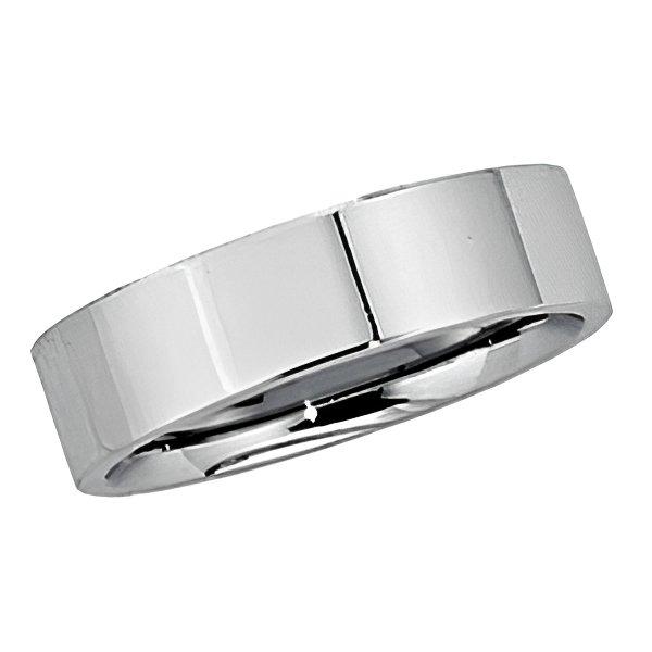 Sterling Silver Approx. 0.28 Inch Half Round Comfort-Fit Flat Wedding Band