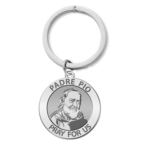 Padre Pio Religious Keychain