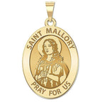 Saint Mallory Oval Religious Medal