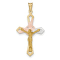 Rhodium Crucifix Cross Pendant