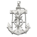 Sterling Silver Mariner Crucifix Pendant