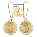 Miraculous Medal Double-Sided Earrings