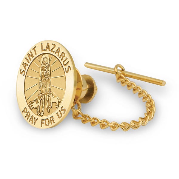 Saint Lazarus Religious Tie Tack