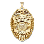 Personalized South Dakota Police Badge with Your Rank, Number & Department