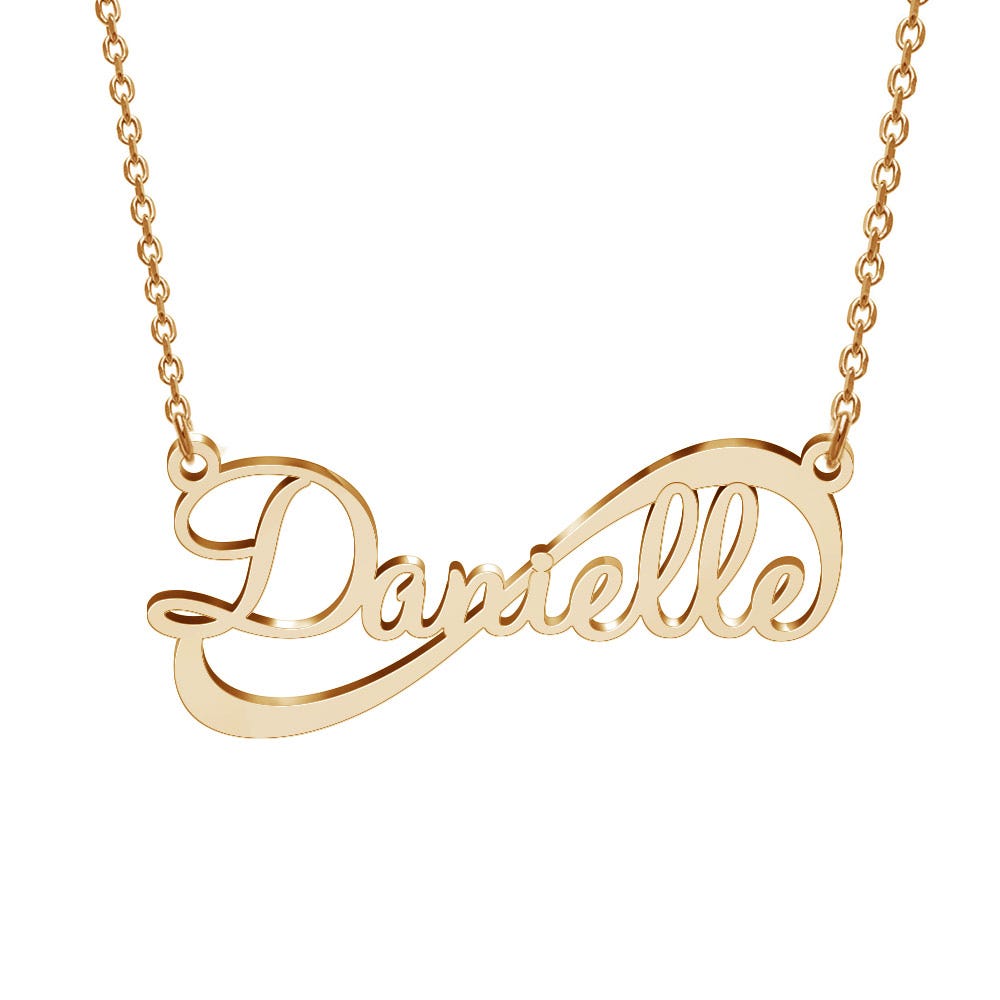 Personalized Infinity Script Name Necklace
