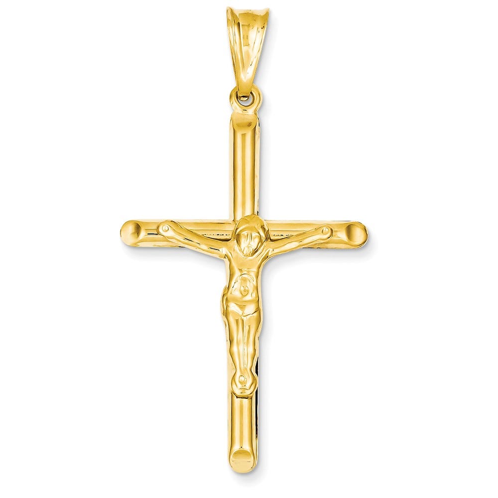 Polished Hollow Crucifix Pendant