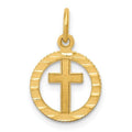 Eternal Life Cross Charm