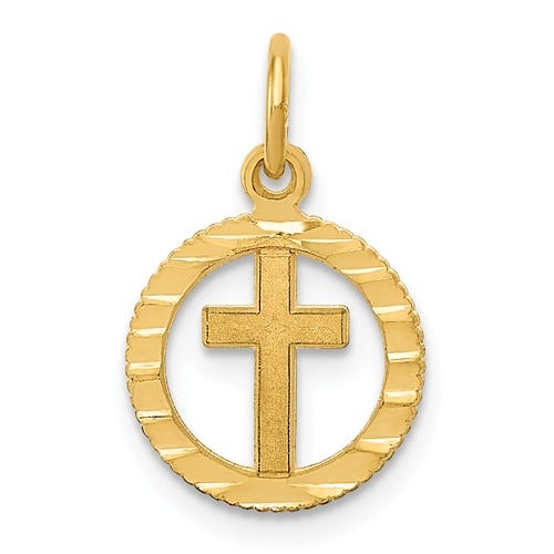 Eternal Life Cross Charm