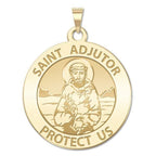 Saint Adjutor Round Religious Medal