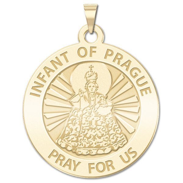 Infant Of Prague Religious Medal