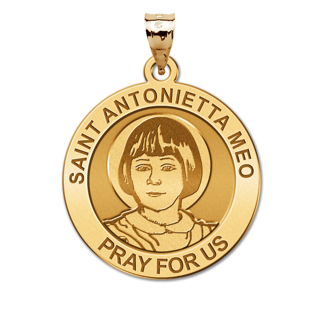 Saint Antonietta Meo Round Religious Medal
