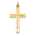 Sterling Silver And 18K Gold Plated Cross Pendant