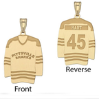 Hockey Jersey Pendant with Name & Number