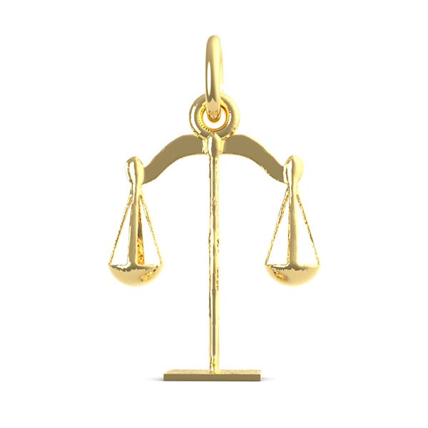 Scales of Justice Charm