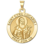 Saint Cyril Lucaris I Round Religious Medal
