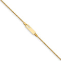 Custom Engraved 14K Gold Children's Butterfly ID Bracelet