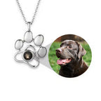 Photo Projection Dog Paw Necklace & Chain