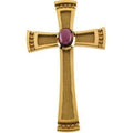 Genuine Garnet Rhodolite Cross