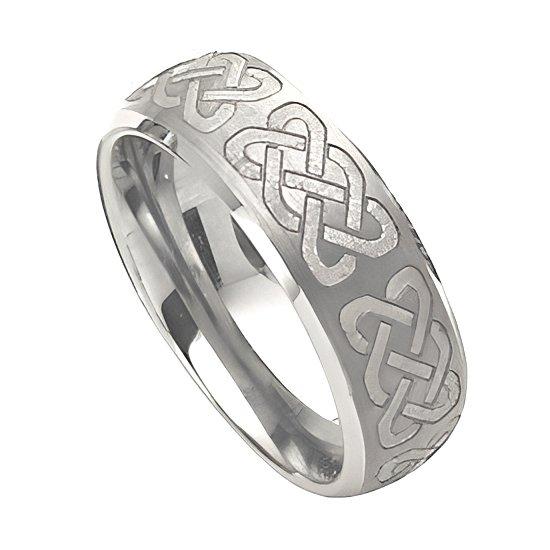 Tungsten Approx. 0.31 Inch Brushed and Polished Wedding Band