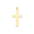14K Polished Cross Charm
