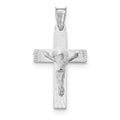White Gold Crucifix Pendant