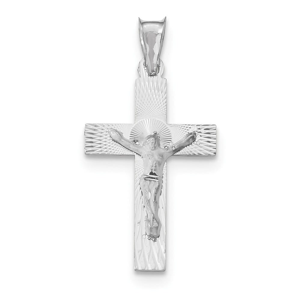 White Gold Crucifix Pendant