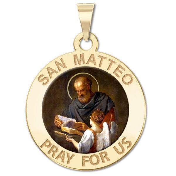 San Matteo Color Religious Medal