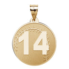 Custom Softball Charm or Pendant with Number