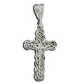 Sterling Silver Filigree Crucifix Pendant