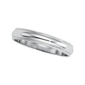 Platinum Approx. 0.16 Inch Comfort-Fit Milgrain Wedding Band
