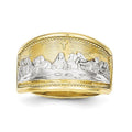 10K Two-Tone Gold Ladies Last Supper Ring