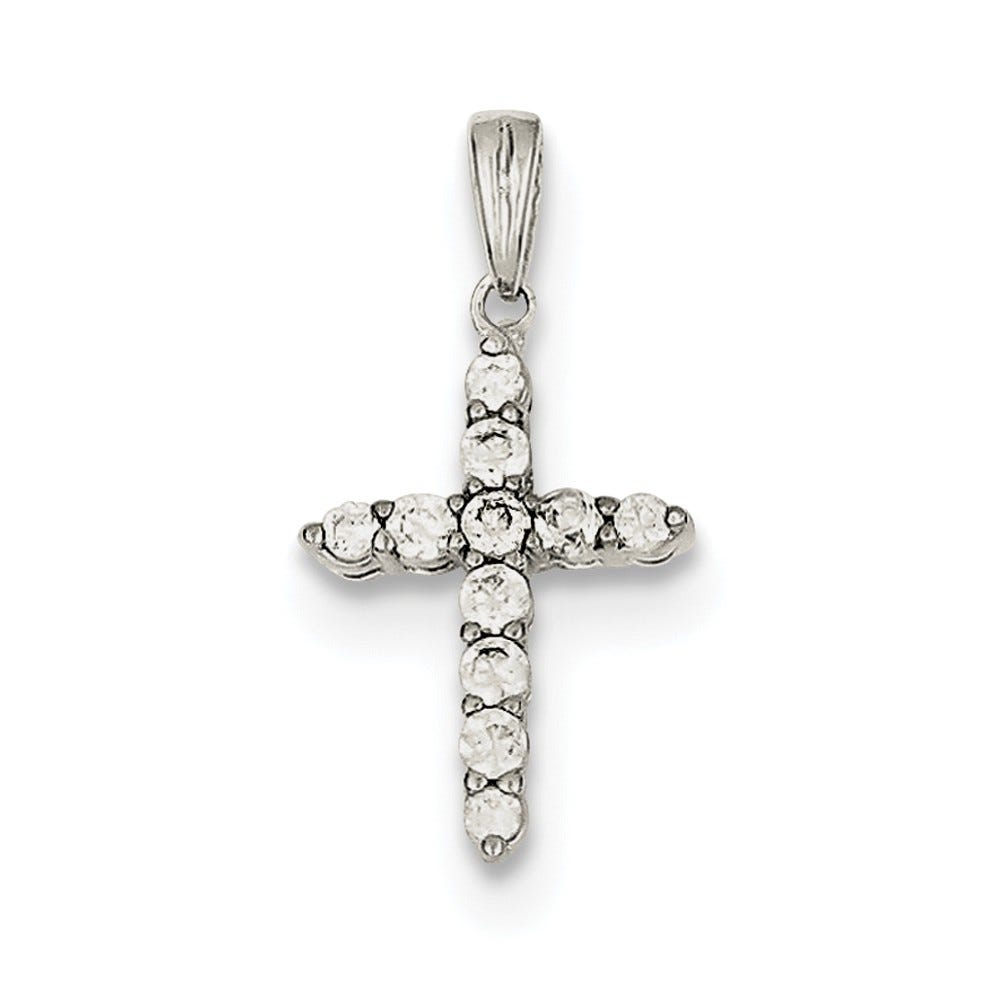 Cz Cross Pendant