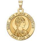 Saint Aelia Flavia Augustus Round Religous Medal