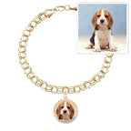 Photo Charm Bracelet with Round Charm