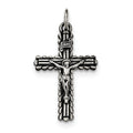 Antiqued And Brushed Inri Crucifix Pendant