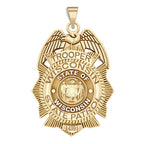 Personalized Wisconsin State Trooper Police Badge with Your Number