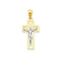 Two-Tone Crucifix Pendant