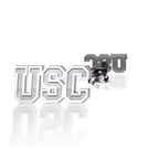 Pair of Usc Block Earrings