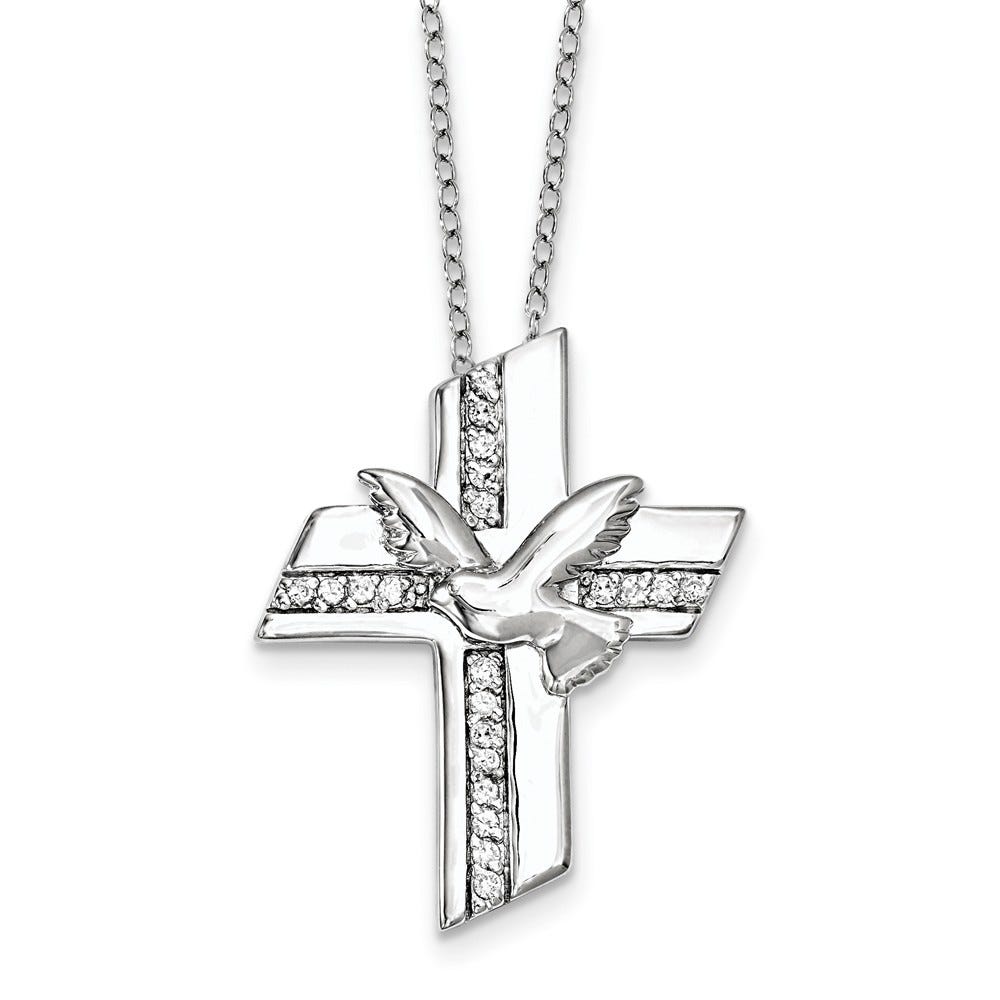 Cz Confirmation Blessings Necklace